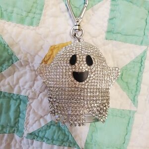 Sparkling Ghost Keychain Sanitizer Holder